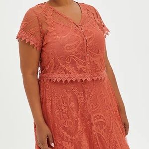 Torrid 2 piece lace dress